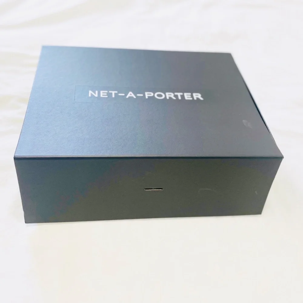 NET-A-PORTER Black LARGE Ribbon Storage Box 13.5 in. x 10 in. x 4.25 in.